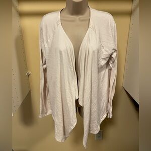 Light Cream Open-Front Women's Cardigan Sweater